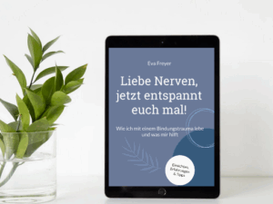 Naturing Myself - Wissen - Bild mit Cover des Buchs "Liebe Nerven, jetzt entspannt euch mal! Wie ich mit einem Bindungstrauma lebe und was mir hilft"